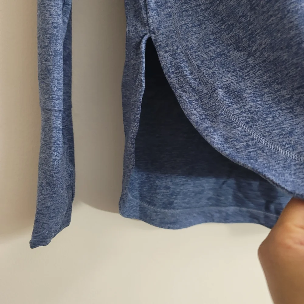 Athleta Uptempo Hoodie Sweatshirt Women's Size Sp Chrome Blue - Picture 5 of 13